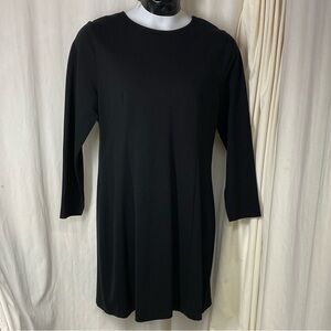 NEW J.Crew XL PONTE Knit Classic Black Sheath Dress NWT Career Cocktail Party